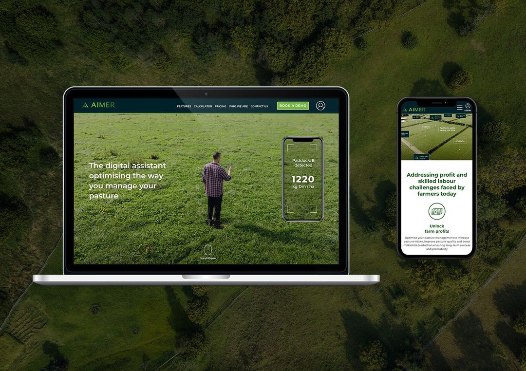 Aimer farming website display